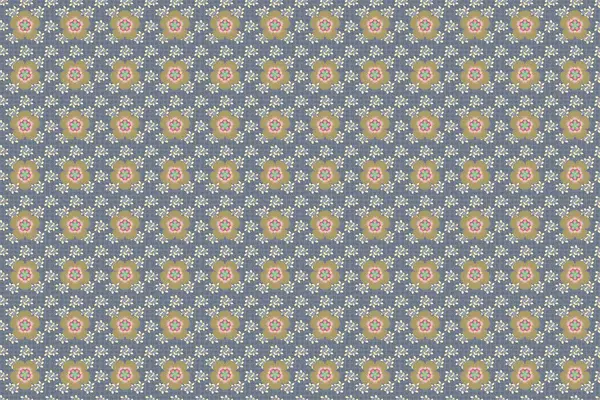 Color Seamless Floral Raster Pattern — Stock Photo, Image