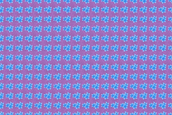 Квіти Сливи Безшовний Візерунок Фіолетовому Фоні Милий Растровий Квітковий Фон — стокове фото