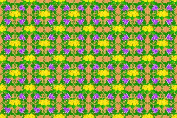 Floral Raster Nahtlose Muster Raster Illustration Tropisches Florales Nahtloses Muster — Stockfoto