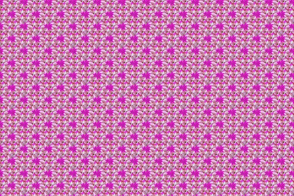 Naadloos Patroon Van Vele Kleine Schattige Bloemen Roze Violet Magenta — Stockfoto