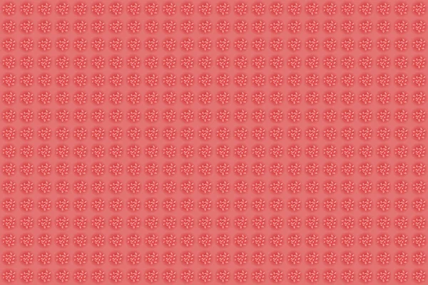 Modello Senza Cuciture Con Piccoli Fiori Nei Colori Rosa Rosso — Foto Stock