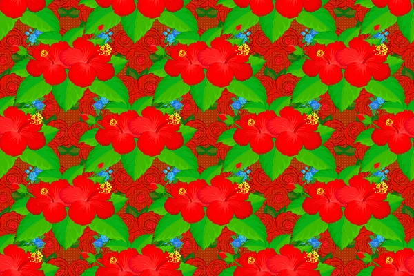 Sommerdesign Raster Blumen Konzept Nahtlose Florale Muster Können Für Tapeten — Stockfoto