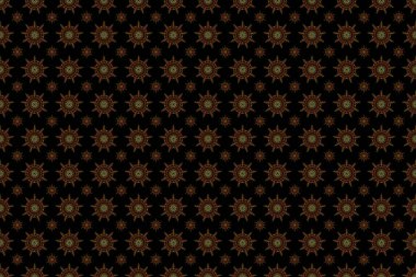 Raster kesim kağıt dantel dokusu, sarı, yeşil ve kahverengi tül siyah arka planda, girintisiz desen.