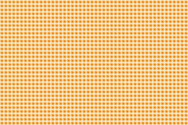 Soyut, şirin kozmos çiçeklerinin turuncu, bej ve sarı renkli olduğu bir bahar kağıdı. Raster illüstrasyonu. Çiçeksiz desen.