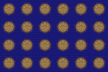 İzole edilmiş mandala logosu. Altın maviye. Gradyan premium logotype. Biyoloji, çevre şirketi, yoga ya da kaplıca salonu için iş kimliği kavramı.