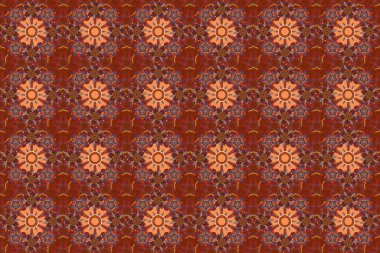 Soyut klasik kusursuz desen. Klasik çiçek süsü..