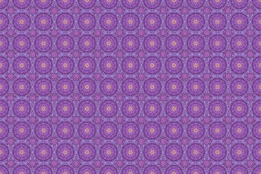 Menekşe, turuncu ve mavi klasik Retro dikişsiz antika akanthus. Raster illüstrasyonu. Dekoratif tasarım unsuru filigran kaligrafi.