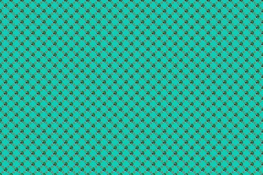 Gri, mavi ve yeşil renklerde modern, renksiz çiçek deseni. Raster Cosmos çiçek desenini tekrarlıyor. Çiçek izi.