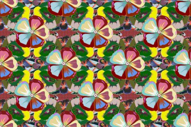 Soyut klasik kusursuz desen. Klasik çiçek süsü..