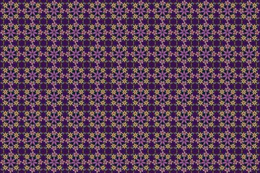 Soyut klasik kusursuz desen. Klasik çiçek süsü..