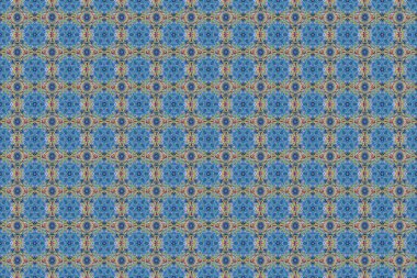 Raster yeşili, gri ve mavi damask dantelli çiçek süsü. Düğün törenleri, yıldönümleri, partiler, etkinlikler için karmaşık bir dekorasyon..