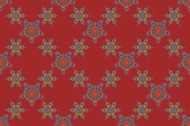 Kartlar, davetiyeler, turuncu, sarı ve mavi renkli web tasarımı için dekoratif arka plan. Retro dijital kağıt. Raster kusursuz geometrik desenler. Eski dokular.