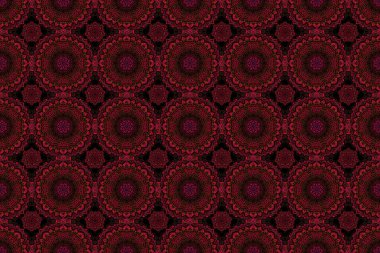 Duvar kâğıdı barok, kırmızı renklerde pürüzsüz raster arkaplan. Çiçeksiz desen.