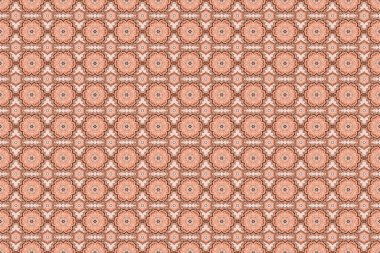 Eski dokular. Kartlar için dekoratif arka plan, davetiyeler, kahverengi, pembe ve bej renkli web tasarımı. Retro dijital kağıt. Raster kusursuz geometrik desenler.