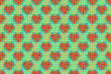 Renksiz çiçeksiz raster deseni.