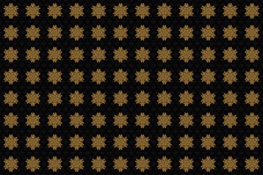 Biyoloji, çevre şirketi ya da kaplıca salonu için iş kimliği konsepti. İzole logo. Gradyan premium logotype. Siyah arka planda Raster altın mandala şekli.