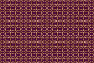 Pembe ve altın rengi bir süs. Kusursuz desen.