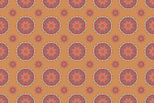 Templates Carpets Textiles Wallpaper Any Surface Raster Seamless Pattern Pink — Stock Photo, Image