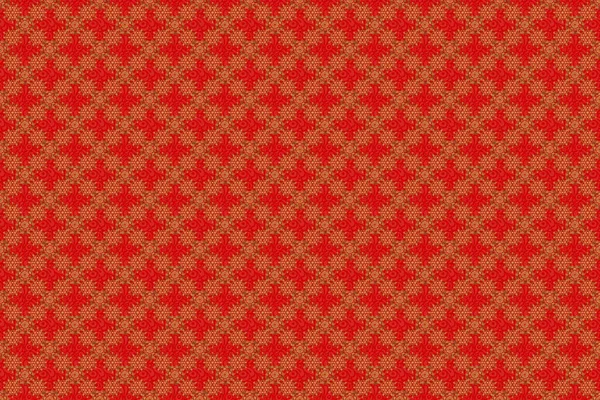 Adorno Abstracto Sin Costuras Sobre Fondo Rojo Con Elementos Repetitivos — Foto de Stock