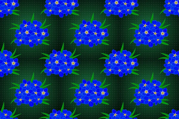グレー 青の色でシームレスな装飾プリント グリーティングカードの背景 テキスタイルに使用できます 民族タオル ヘナスタイル ラスターインドの花忘れない 私は花のパターン — ストック写真