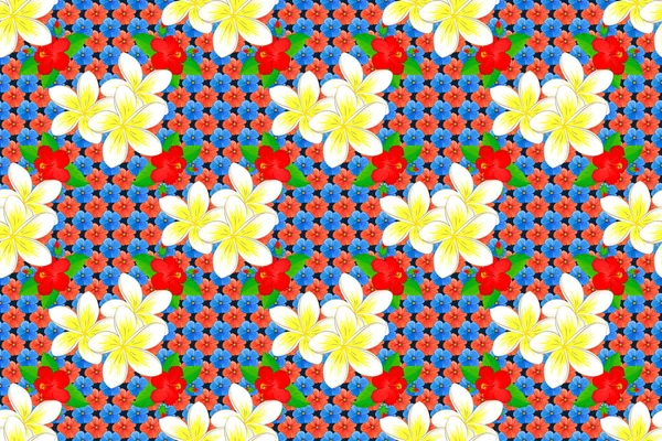 Modernes Gefieder Blumenmuster Mit Königlichen Pflaumen Farbiges Orient Muster Auf — Stockfoto