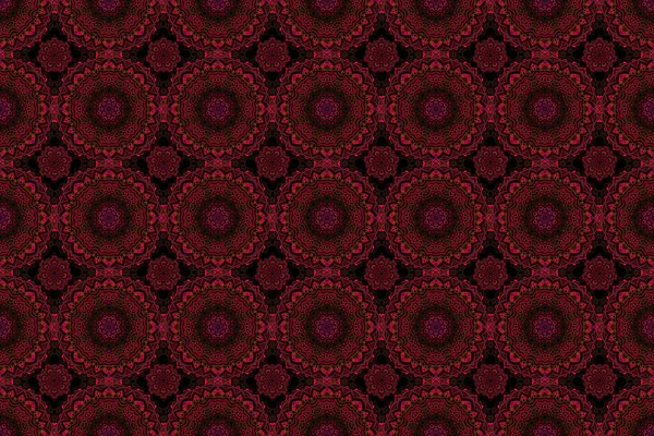 Wallpaper Barokke Naadloze Raster Achtergrond Rode Kleuren Bloemen Naadloos Patroon — Stockfoto
