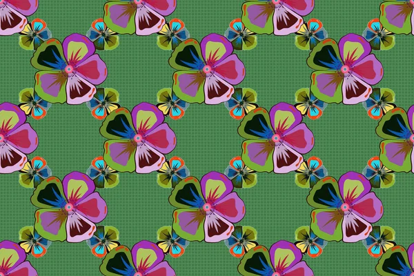 Абстрактный Классический Бесшовный Шаблон Винтажный Цветочный Орнамент — стоковое фото