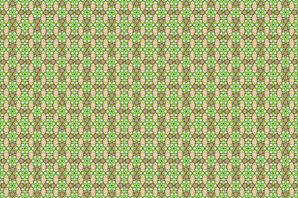 Sternenhimmel Nahtloses Muster Nahtlose Textur Mit Braunen Grünen Und Grauen — Stockfoto