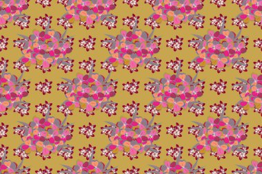 Renksiz çiçeksiz raster deseni.