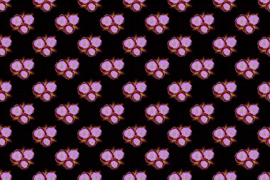 Eski bir çiçek süsü. Soyut klasik dikişsiz desen.