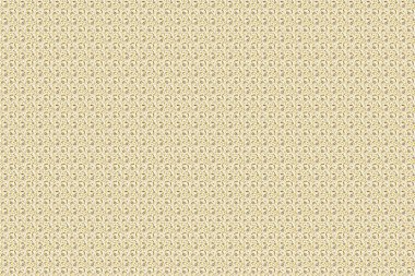 Beyaz arka planda altın stilize yıldızlar. Altın geometrik elementlere sahip soyut, pürüzsüz bir desen. Yeni yıl 2018 tatil süslemesi. Yelpaze şekilli Noel altını.