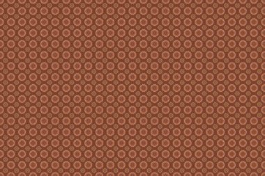 Kahverengi bir arkaplanda çok renkli raster desenleri.