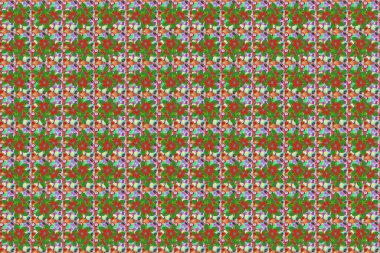 Eski bir çiçek süsü. Soyut klasik dikişsiz desen.