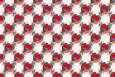 Renksiz çiçeksiz raster deseni.