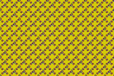 Kusursuz desenli çiçek deseni çizimi.