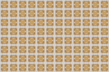 İslam 'ın, Arapça' nın, Hint dinlerinin ruhani ve ayinsel sembolü. Geometrik daire elementleri. Doğulu motifler. Altın Mandala. Gri arkaplanda yuvarlak süs deseni.