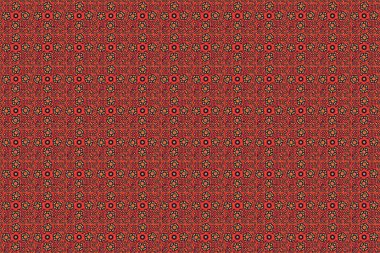 Kusursuz turuncu, mavi ve kırmızı eski model. Raster eski Fas, Arapça ve Türkçe süsleri.