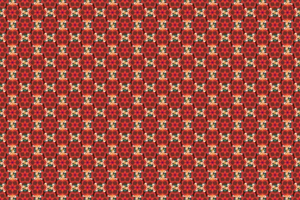 Nahtlose Blumenraster Illustration — Stockfoto