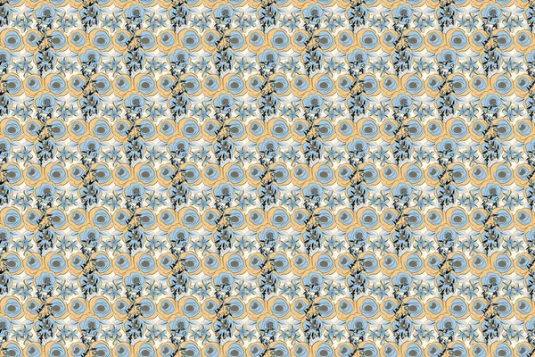 Color Seamless Floral Raster Pattern — Stock Photo, Image