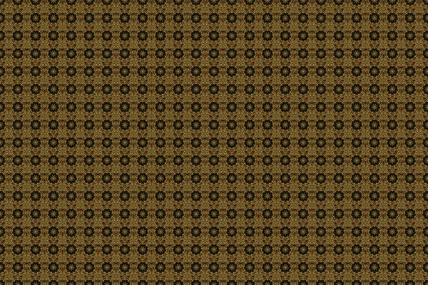 Ročník Designu Černé Zlaté Barvě Damask Elegantní Tapety Rastr Bezešvé — Stock fotografie