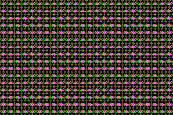 Color seamless floral raster pattern illustration.