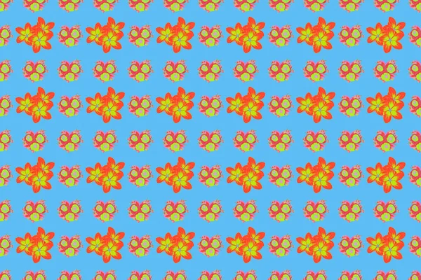 抽象的な古典的なシームレスパターン ヴィンテージ花飾り — ストック写真