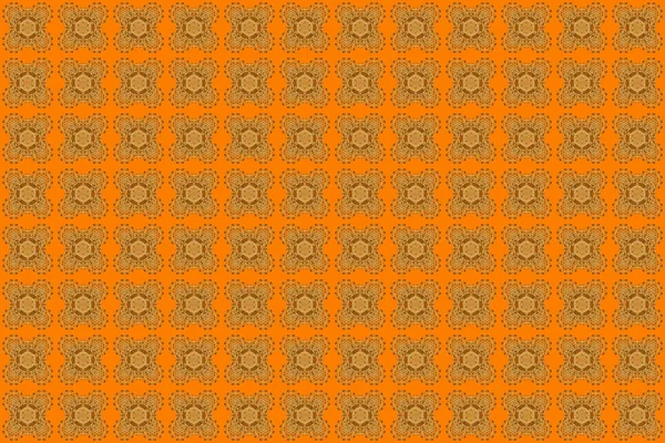 Illustration Gold Pattern Orange Background Concept Unusual Abstract Luxury Decor — Stock Photo, Image