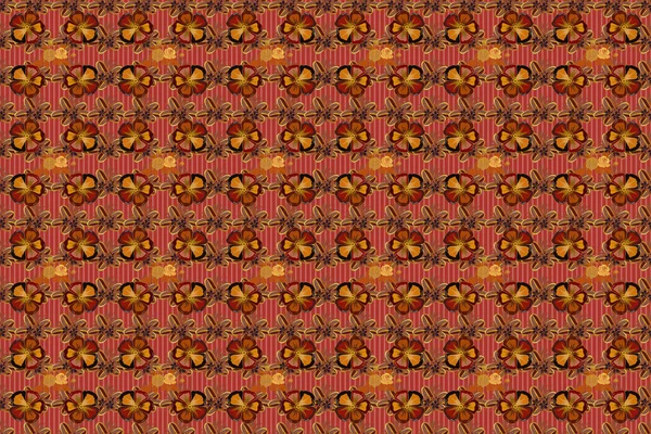 Seamless Floral Ornament Modern Cosmos Flower Pattern Royal Flowers Colored — Stock Photo, Image
