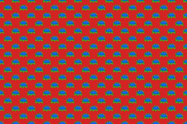 Soyut etnik raster kusursuz desen. Kabile sanatı boho baskısı, klasik çiçek arkaplanı. Arkaplan dokusu, duvar kağıdı, çiçek teması kırmızı, pembe ve yeşil renkler.