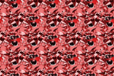 Renksiz çiçeksiz raster deseni.