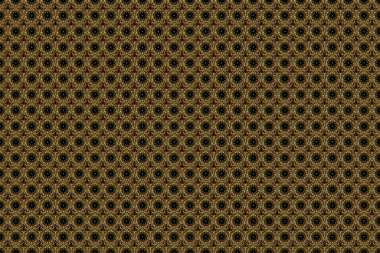 Altın doku, altın çizgiler ve ızgaralar pürüzsüz desen, eğri metal, folyo arka plan ve siyah arka plan üzerinde 3 boyutlu görsel efektler..