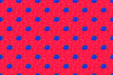 Yatak çarşafları, ceket, paket tasarımı, kumaş ve moda kavramları için tekstil baskısı. Çuha çiçekleri ve kırmızı arka planda yaprakları olan pürüzsüz bir desen. Suluboya efektli çiçek arkaplanı