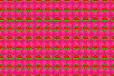 Renksiz çiçeksiz raster desenli resimleme.