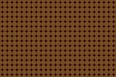 Kırmızı ve altın renkli süsler. Tekstil ya da kağıda yazdırmak için kusursuz desen.